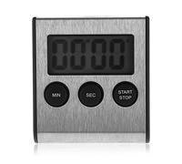 Elegant Digital Kitchen Timer Stainless Steel Strong Back Loud Alarm Large Display for Cooking Study Sports Countdown Timer for Home Cooking Sports Meeting Stainless Steel
