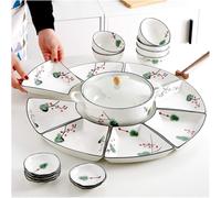 Elegant Dinnerware Set Dinner Plates Bowls Set Luxurious Dinnerware Full Service Set Bpa-Free Dishwasher Safe The Best Gift for Family and Friends