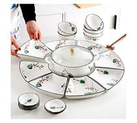 Elegant Dinnerware Set Dinner Plates Bowls Set Luxurious Dinnerware Full Service Set BPA-Free Dishwasher Safe The Best Gift for Family and Friends