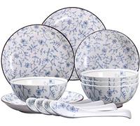 Elegant Dinnerware Set Dinner Plates Bowls Set Luxurious Kitchen Dinnerware Set Dinner Salad Appitizer Dessert Plate Bowls The Best Gift for Family and Friends