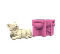 Elegant Dog Shaped Sturdy Silicone Flower Pots Tool Jewelry Accessory for Home Use Resin Art Enthusiasts Arts and Craft Tool