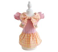 Elegant Dog Sweety Style Sling Princess Dress with Bow for Small, Extra Small Dog Teddy, Pug, Chihuahua, Shih Tzu, Yorkshire Terriers E-Yellow M