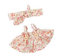 Elegant Doll Dress for Plush Dolls 17cm Figure Dolls Clothes with Bowknot Hairband and Skirt Great for Children Gifting Doll Outfits Collector