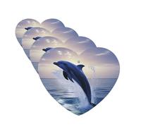 Elegant dolphin Car Air Fresheners Cards Set of 4 Pieces Personalized Car Fresheners Gifts for Men Women Auto Aromatherapy Tablets Hanging Scented Cards for Wardrobe Bathroom