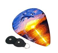 Elegant Dolphin Guitar Picks, 6 Pack Includes Thin(.46mm), Medium(.71mm) & Heavy Gauges(.96mm) Suitable For Guitar, Ukulele, Etc.