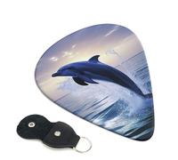 Elegant Dolphin Guitar Picks 6-Pack - Pick Set (0.46mm / 0.71mm / 0.96mm) Suitable For Guitar And Ukulele Playing