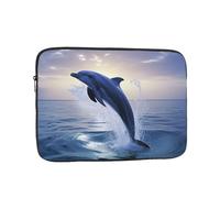 Elegant Dolphin Laptop Bag 10 inch Business Briefcase Gifts for Men Women Water Resistant Laptop Sleeve Carry On Laptop Case Shockproof Protective Computer Bag Notebook Case
