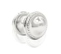 Elegant Door Handle, Laurel Heath Design Solid Brass Heavy, Door Pull Interior or Exterior, Door knobs Excellent Craftsmanship, Round Large Door knob Pull. (CKD 11G CH)