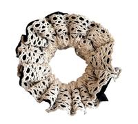 Elegant Double Layer Scrunchies For Women Large Hairband Elastic Hair Scrunchy French Hair Bobbles Ponytail Holder