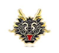 Elegant Dragon Brooch Stylish Chinese Zodiacs Breastpin Ethnic Lapel Pins Festive Holiday Her Fashion Jewelry For Women