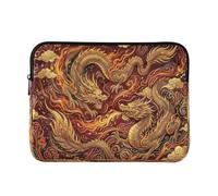 Elegant Dragon Golden Soft Notebook Sleeve