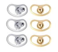 Elegant Earring Backs Set 6pcs Stylish Gold Plated Sturdy Brass for Sophisticated of Your Favorite Studs Locking Earring Backs
