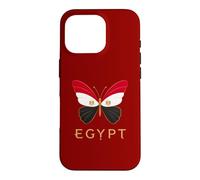 Elegant Egypt Butterfly Egyptian Flag Vacation Travel Art Case for iPhone 16 Pro