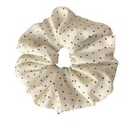 Elegant Elastic Hair Scrunchies With Dot French Design Ponytail Holder Women's Fashion Hairpiece For Sports Daily Use Elegant Headdress For Daily Wear