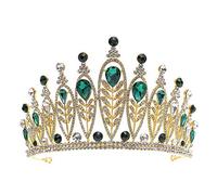 Elegant Elegant Rhinestone Bridal Headwear Vintage Wedding Prom Party Headdresses Tiara Jewelry Hair Pins For Bride Bridesmaid Colour Name:H,A