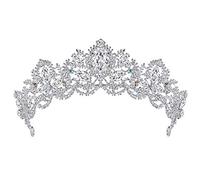 Elegant Elegant Rhinestone Bridal Headwear Vintage Wedding Prom Party Headdresses Tiara Jewelry Hair Pins For Bride Bridesmaid Colour Name:Silver