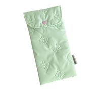 Elegant Embossed Bowknot Detailing Makeup Bag Multi Functional Pencil Case Ample Space for PenCosmetics Travel Accessories Polyester Organizers