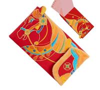 Elegant Embroidered Bag, Decorative Year Hongbao, Lucky with Tassel Feature, Ornamental Brocade Cash Holder, Celebration Purse with Floral Design, Oriental Greeting for Friends and Lovers