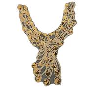 Elegant Embroidered Lace Collar Neckline Appliques Trim with Sequins Ethnic Styles Sew On Patches for Fashionable