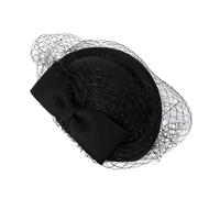 Elegant Enchanting Hat Clip Bowknot Handmade Hair Accessories Clip On Top And 1920s Trend Art Bowknot Hair Barrette For Women