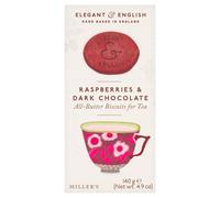 Elegant & English Raspberries & Dark Chocolate 140g