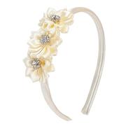 Elegant Evening Floral Rhinestones Headband Comfortable Fabric Lady Hair Hoop for Special Event Parties and Galas Lightweight Hairband