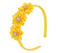 Elegant Evening Floral Rhinestones Headband Comfortable Fabric Lady Hair Hoop for Special Event Parties and Galas Lightweight Hairband