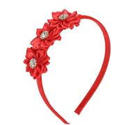 Elegant Evening Floral Rhinestones Headband Comfortable Fabric Lady Hair Hoop for Special Event Parties and Galas Lightweight Hairband
