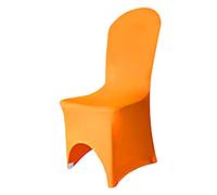 Elegant Event Essentials - 1 Pc - Spandex Chair Covers - Polyester Spandex Elastic Protective Slipcovers - Removable - Washable - For Wedding Decor, Events, Christmas, Parties & Banquets - Orange