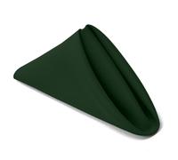 Elegant Event Essentials - 100 Pcs Square Polyester Tablecloth Napkins with Hemmed Edges for Wedding, Reception Events, Dinning, Banquets & Christmas Parties - 19'' x 19'' (48cm x 48cm) - Green