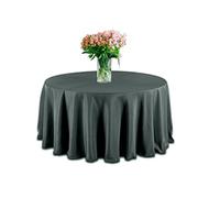 Elegant Event Essentials - 120" Polyester Round Table Plain Cloth/Cover - For Home Décor, Wedding, Parties, Dining Table, Cafe Restaurant & Banquet - Wrinkle-Free - Washable - Forest Green