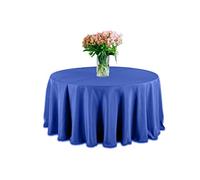 Elegant Event Essentials - 48" Polyester Round Table Plain Cloth/Cover - For Home Décor, Wedding, Parties, Dining Table, Cafe Restaurant & Banquet - Wrinkle-Free - Washable - Royal Blue