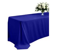 Elegant Event Essentials - 52 x 90″ Rectangular Polyester Table Cloth/Cover - For Home Décor, Wedding, Party, Dining Table, Cafe Restaurants & Banquet - Wrinkle-Free - Washable - Royal Blue