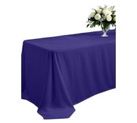 Elegant Event Essentials - 60 x 84” Rectangular Polyester Table Cloth/Cover - For Home Décor, Wedding, Party, Dining Table, Cafe Restaurants & Banquet - Wrinkle-Free - Washable - Navy Blue