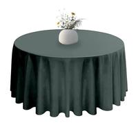 Elegant Event Essentials - 70" Polyester Round Table Plain Cloth/Cover - For Home Décor, Wedding, Parties, Dining Table, Cafe Restaurant & Banquet - Wrinkle-Free - Washable - Forest Green