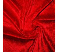 Elegant Event Essentials - Crushed Velvet Velour Fabric - Soft Material - Suitable for Cushion Covers, Sewing, Crafts, Table Runner, Curtains, Upholstery Dress, Drape - 60'' Wide - Red - 5M
