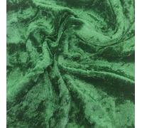 Elegant Event Essentials - Crushed Velvet Velour Fabric - Soft Material - Suitable for Cushion Covers, Sewing, Crafts, Table Runner, Curtains, Upholstery Dress, Drape - 60'' Wide - Bottle Green - 5M