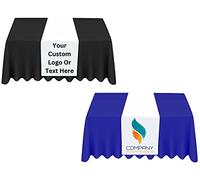 Elegant Event Essentials - Customized Table Runner - Personalized Text / Logo, Printed Name Design for Business, Tradeshow, Events, Exhibition, Birthdays, Weddings - (13x60in / 33x150cm) - Pack of 1