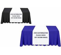 Elegant Event Essentials - Customized Table Runner - Personalized Text / Logo, Printed Name Design for Business, Tradeshow, Events, Exhibition, Birthdays, Weddings - (36x60in / 91x150cm) - Pack of 1