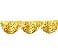 Elegant Event Essentials - Detachable Top Swag - Decorative Accessory - Easy and Playful Decor - For Various Celebrations and Events - Versatile Sturdy Reusable - Gold