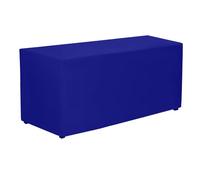 Elegant Event Essentials - Rectangle Fitted Polyester Tablecloth - Table Cover For Home, Buffet Table, Holiday, Banquet, Dinner, Wedding Events, Trade Show - Heavy Duty Fabric Royal Blue - 8FT x 2.5FT