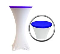 Elegant Event Essentials - Round Cocktail Topper - Table Decoration - For Home Décor, Christmas, Banquet, Wedding Events, Sparkly Parties, Business Dinner, Dining Table - Royal Blue - Pack of 1