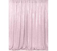 Elegant Event Essentials - Sequin Backdrop Drape - Photography studio props - Portable Wedding Stage Photo Background - For Party Prom Wedding Banquet Christmas Birthday - 2FTX6FT - Pink
