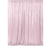 Elegant Event Essentials - Sequin Backdrop Drape - Photography studio props - Portable Wedding Stage Photo Background - For Party Prom Wedding Banquet Christmas Birthday - 3FTX6FT - Pink