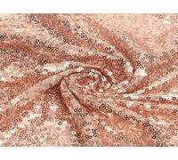 Elegant Event Essentials - Sequin Fabric - Sewing Fabric - Shimmer and Shine with Sequin Material - for Wedding Dresses, Home Decor, Arts & Craft - Durable - Pre - Cut Lengths - Rose Gold - 1 Meter