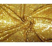 Elegant Event Essentials - Sequin Fabric - Sewing Fabric - Shimmer and Shine with Sequin Material - for Wedding Dresses, Home Decor, Arts & Craft - Durable - Pre - Cut Lengths - Gold - 10 Meter