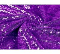 Elegant Event Essentials - Sequin Fabric - Sewing Fabric - Shimmer and Shine with Sequin Material - for Wedding Dresses, Home Decor, Arts & Craft - Durable - Pre - Cut Lengths - Purple - 1 Meter