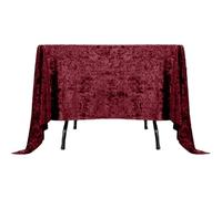 Elegant Event Essentials - Square Crushed Velvet Table Cover - Soft Fabric Tablecloth - For Wedding, Parties, Banquet, Kitchen, Birthday, Dinner Events - Wine - 40 x 40 Inch - Pack of 1