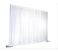 Elegant Event Essentials - White Backdrop Drape - 3MX3M - Photography Backdrop studio props - Portable Wedding Stage Photo Background - For Party Prom Wedding Banquet Christmas Birthday Celebrations
