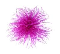 Elegant Extra Large Faux Feather Flower Brooch, 30cm Oversized Statement Lapel Pin, Wedding Banquet Ceremony Formal Fashion Jewellery Accessories for Women Men, Floral Corsage Gift (Hot Pink)